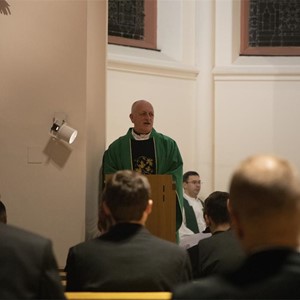 Rektor zagrebačke katedrale mons. Zlatko Koren predvodio misno slavlje u Bogosloviji